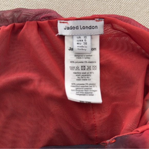 Jaded London Sedona Vixen Red Maxi Dress, size 6 - Picture 9 of 9